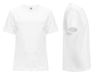 T-SHIRT DZIECIĘCY koszulka JHK TSRK-150 biała 1+ WH 92