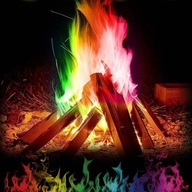 Mistyczne ogień kolorowe płomienie ognisko ognisko