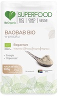 BeOrganic Baobab BIO prášok 200g Imunita Vitamín C Draslík Horčík