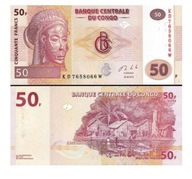 Bankovka 50 konžských frankov