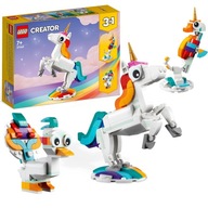 KLOCKI LEGO CREATOR 3 w 1 31140 MAGICZNY JEDNOROŻEC KONIK MORSKI PAW