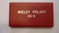 Zestaw 4 x medal Wielcy Polacy XX wieku