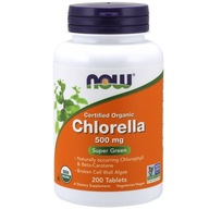 Now Foods Chlorella organiczna certyfikowana 500mg 200 tabl.