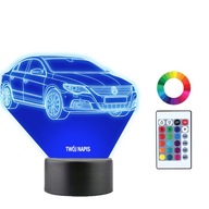Lampka Nocna 3D LED Volkswagen Passat Imię Prezent
