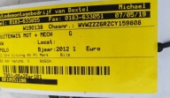 VW POLO 6R Wischergsetänge 6R1955023c
