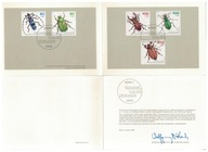 ETB Niemcy 1993 Mi 1666-1670 chrząszcze owady