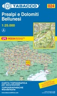 PREALPI E DOLOMITI BELLUNESI mapa 1:25 000 TABACCO