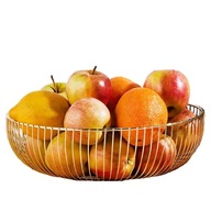 Koszyk metalowy na owoce warzywa misa dekoracyjna Altom Design złoty 28 cm