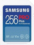 Samsung PRO Plus SDXC 256GB UHS-I U3 [Zapis 130MB/s Odczyt 180MB/s] v 2023