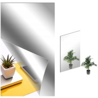 FÓLIE ZRCADLO ZRCADLOVÁ SAMOLEPICÍ NA ZEĎ NÁBYTEK NALEPOVACÍ 200X60 CM