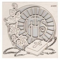 KARTON Dekoráció Bibliával 1db Elsőáldozás