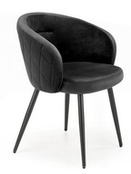 Čalúnená stolička K430 čierna do obývačky jedáleň