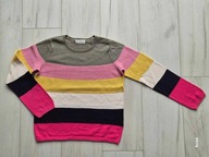 Sweter H&M w kolorowe pasy 134/140