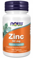 NOW FOODS Zinc - Zinok 50 mg - Glukonát Zinku (100 tabliet)