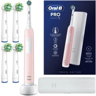 Elektrická zubná kefka Oral-B Pro  1 Ružová sada