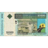 Banknot, Madagascar, 10,000 Ariary, 2003, Undated