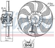 NISSENS Wentylator chłodzenie silnika 85684