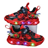 Buty Spider-Man LED Swiecące Dziecięce r.22-36