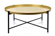 LUCAS BLACK&GOLD Konferenčný stolík 76.5xh32cm
