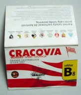 CRACOVIA Kraków karnet EKSTRAKLASA jesień 2007