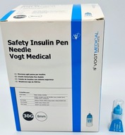 Bezpieczne jednorazowe Igły do penów 30G (0,3 x 8mm) Vogt Medical 100 szt