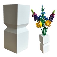 Unikátna váza flakón LOKE na sušené kvety a kvety LEGO ICONS 3D farby