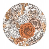 Sklenený podstavec s grafikou Oranžové ruže fi40