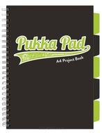 Kolotoč Pukka Pad A4 Project Book Black & Lime Green A4 čierny