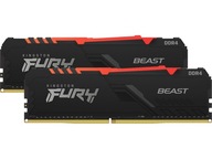 Pamięć RAM KINGSTON Fury Beast RGB 32GB 2666MHz