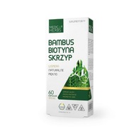 Suplement diety Medica Herbs Bambus Biotyna Skrzyp 60 kapsułek