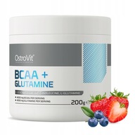 OstroVit BCAA + Glutamine 200 g strawberry-berry
