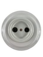 Biela podomietková zásuvka ANTICA TV+R keramika