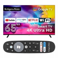 Telewizor SMART Google TV WiFi 65 cali 4K UHD HDR Youtube Prime Netflix