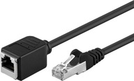 Kabel sieciowy LAN przedłużacz CAT 5E czarny 2m