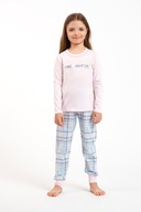 Glamour dievčenské pyžamo s dlhým rukávom, dlhé nohavice 8 rokov