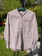 1 Koszula Zara jasny fiolet bawełna stójka