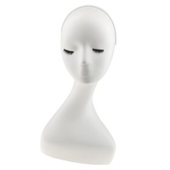 17-palcová plastová hlava parochne, vysoká ženská hlava figuríny, stojan na