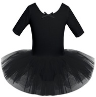 C208XL* Czarna Sukienka Tutu Balet Taniec 104/110