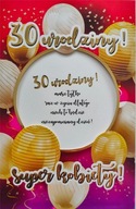 Kartka okolicznościowa kartka z życzeniami na 30 urodziny