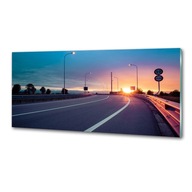 Panel dekor szkło Autostrada 125x50 cm + KLEJ