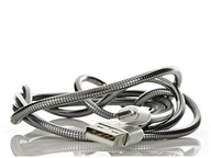 KABEL MICRO USB metalowy mocny 100cm QUICK charge