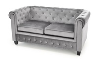 Sofa chesterfield ERIKSEN XL Halmar Popielata w stylu glamour