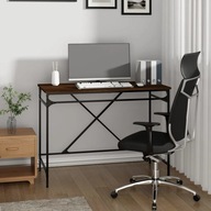Písací stôl hnedý dub 100x50x75 cm,