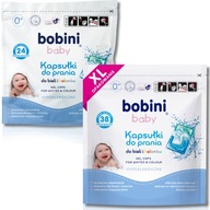 BOBINI Baby Kapsule na pranie pre deti Hypoalergénne Biele Farba 62 ks
