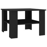 vidaXL Konferenčný stolík, čierny, 60x60x42 cm, drevotrieska