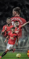 Plakat Manchester United Bruno Fernandes 70x50 cm