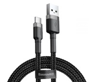 Kabel Przewód Baseus Cafule USB - USB-C 0.5 metra Czarny