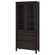 IKEA HEMNES Vitrína 3 zásuvky čiernahnedá 90x197cm