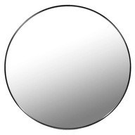 Okrúhle Zrkadlo 70cm Čierny Kovový Rám V Štýle Loft Industrial Klasické