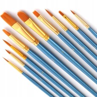 FESTŐECSETEK PROFESSZIONÁLIS MŰVÉSZI PRECÍZIÓS ECSETKÉSZLET 10db-os